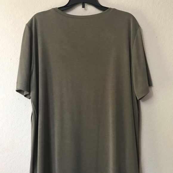 Club Monaco Olive Green Layered Dress Size Large - Picture 5 of 16